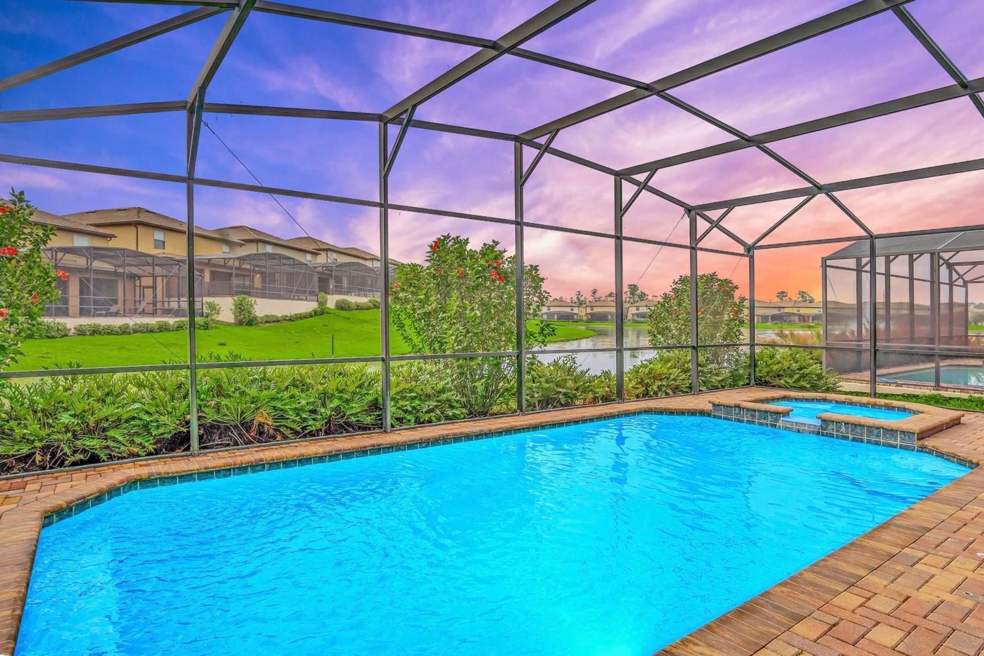 8Br Resort Home W Pool Hot Tub And Theatre Loft Kissimmee Exterior photo